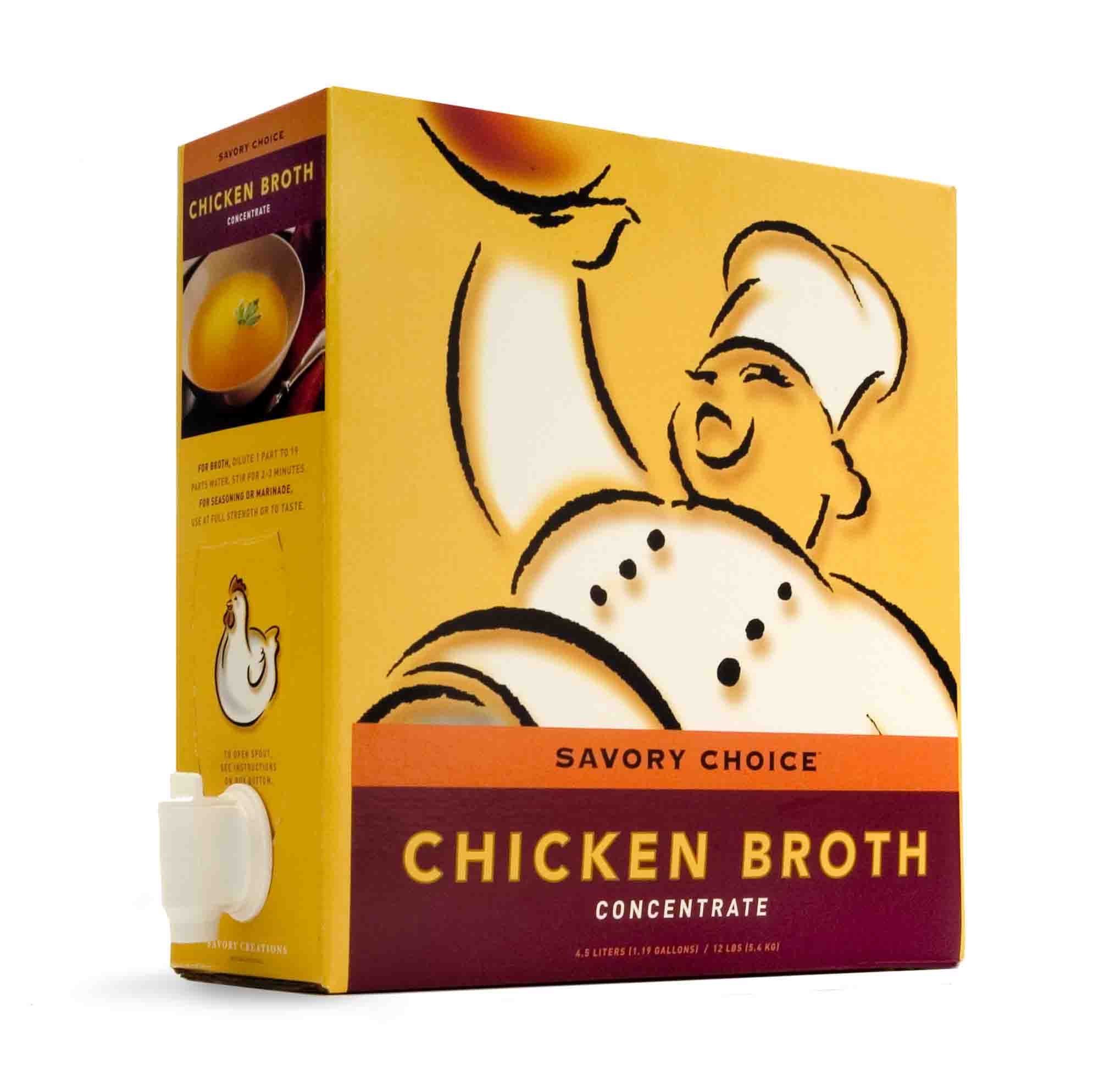 BROTH, CHICKEN LIQUID CONCENTRATE NO MSG GLUTENFREE SHELF STABLE BAG