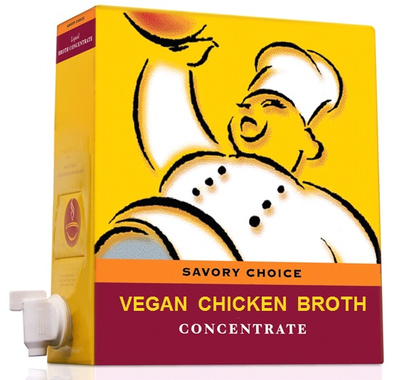 BROTH, CHICKEN LIQUID CONCENTRATE VEGAN GLUTENFREE SHELF STABLE BAGINBOX SOUP 3.8 LT Food