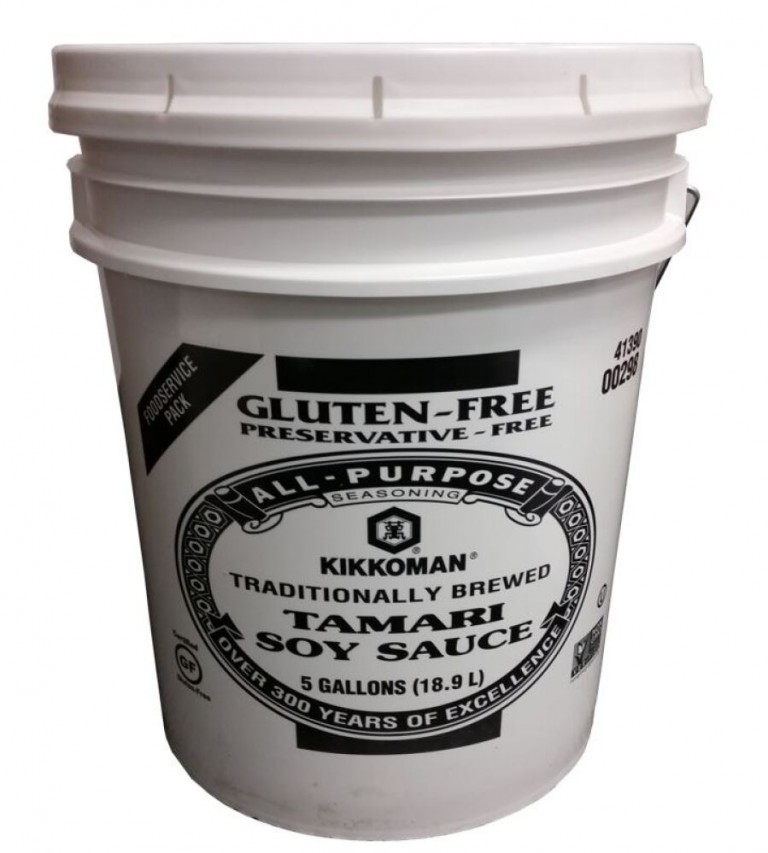 SAUCE, SOY TAMARI GLUTENFREE PAIL SHELF STABLE KIKKOMAN 5 GA Food