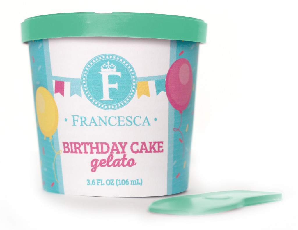 GELATO, BIRTHDAY CAKE FROZEN SS CUP FRANCESCA ICE CREAM 48/3.6 OZ