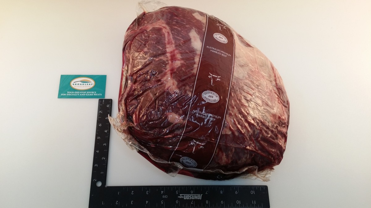 BEEF, TOP INSIDE ROUND WAGYU CAP OFF RAW FROZEN MS3 – 40 LBA – Food ...