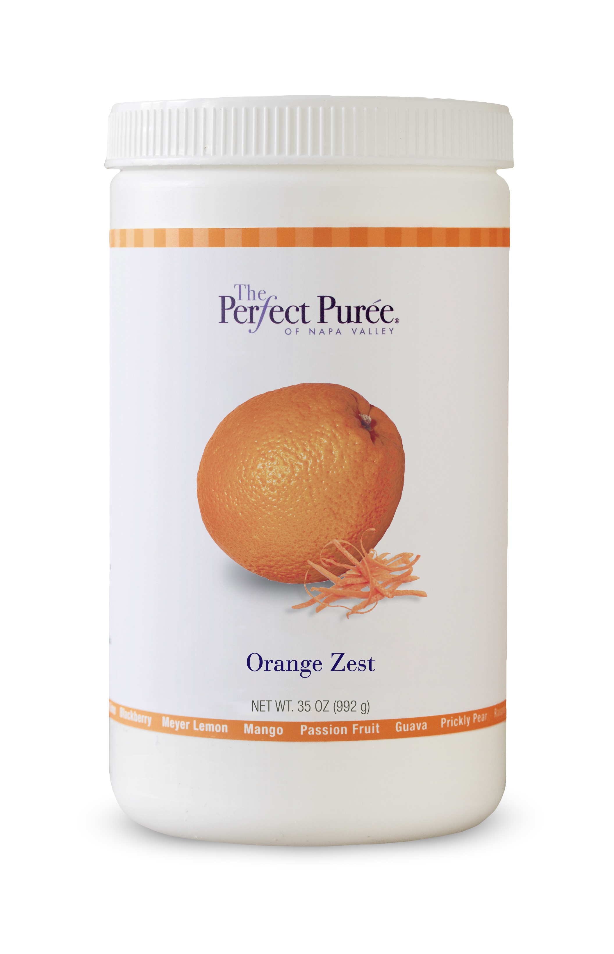 ORANGE, ZEST PUREE FROZEN 50 SUGAR SWEETENED 6/35 OZ Food Innovations