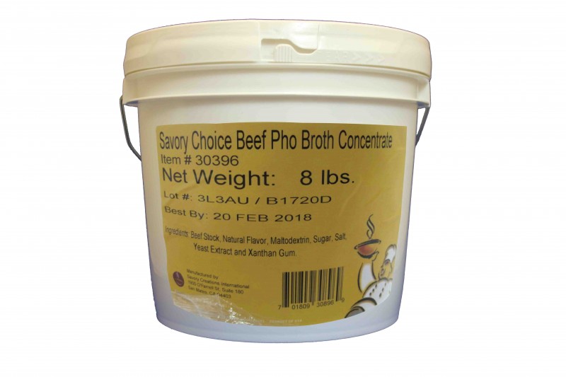 BROTH, BEEF PHO LIQUID CONCENTRATE NO MSG GLUTENFREE SHELF STABLE PAIL