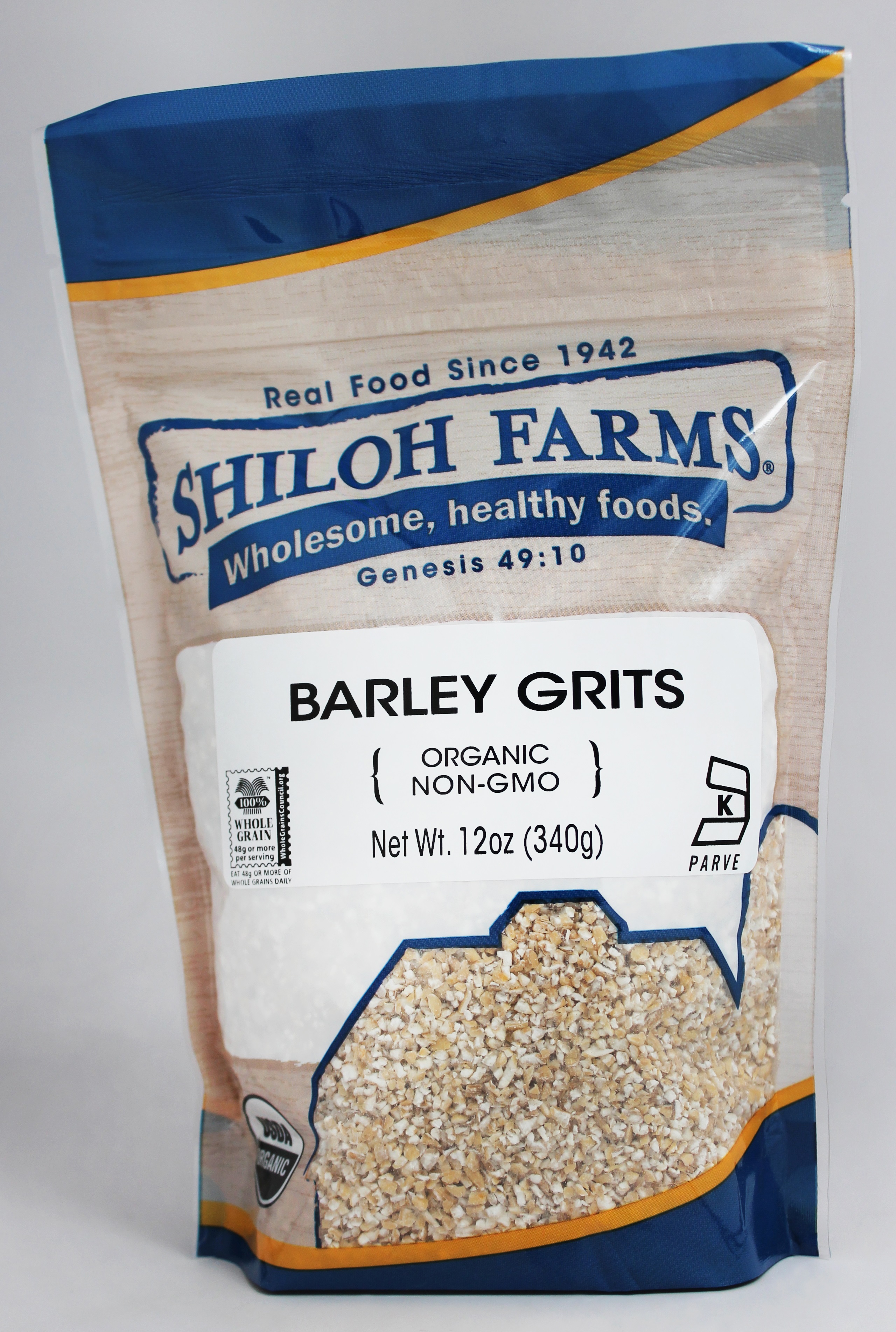 GRAIN, BARLEY HULLED ORGANIC GRITS 6/12 OZ Food Innovations